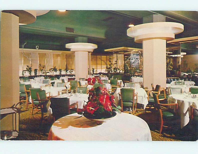 Unused Pre-1980 GARDEN GRILL RESTAURANT Hollywood California CA M8496