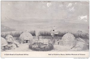 Zulu Kraal , South Africa , 1930s ; Museum Display