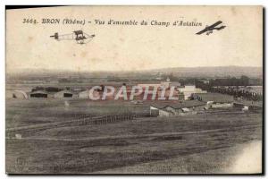 Old Postcard Jet Aviation Bron View d & # 39ensemble d & # 39aviation field