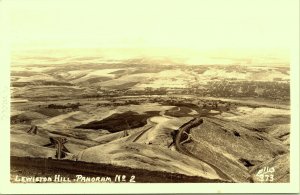 RPPC Lewiston Hill Panorama No. 2 Idaho Real Photo Postcard