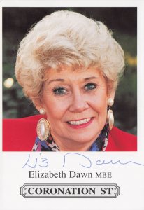 Liz Dawn Vera Duckworth Coronation Street Hand Signed Cast Photo