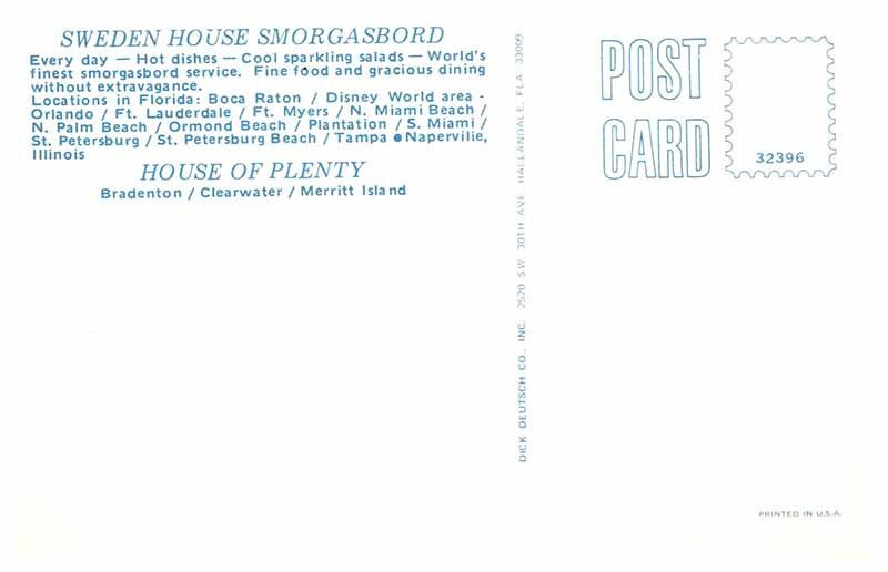 Postcard RESTAURANT SCENE Boca Raton Florida FL AQ2524