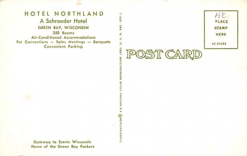 Hotel Northland A Schroeder Hotel  - Green Bay, Wisconsin WI