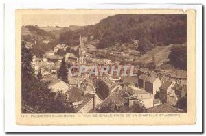 Plombieres les Bains Old Postcard General view taken from the chapel St Goseph