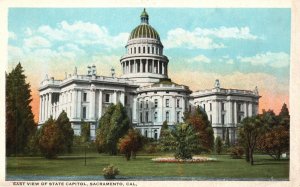 Vintage Postcard East View Of State Capitol Building Sacramento California Frank