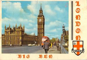 B103234 big ben london double decker bus    uk