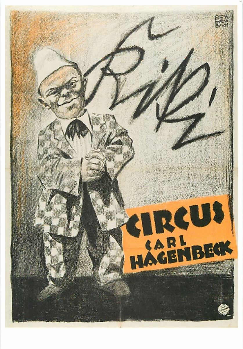 Kiki The Midget Clown Hagenbeck Circus Sideshow Freak Modern Postcard Topics People Other 