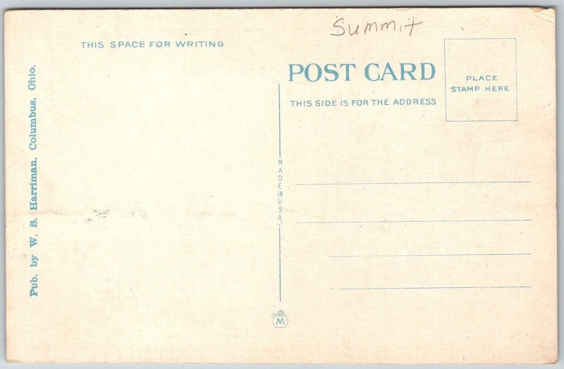 Akron Ohio 1930s Postcard Masonic Temple