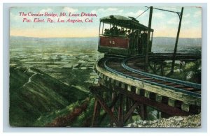 The Circular Bridge Mt Lowe Division Pacific Electric Railroad Postcard LA