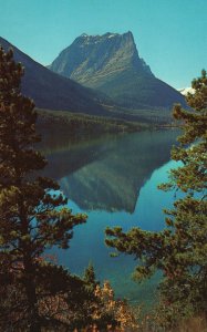 Vintage Postcard Citadel Mountain St Mary Lake Glacier National Park Montana MT