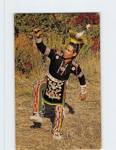 Postcard - Chief Tom Two Arrows doing the Hunters Dance - Southampton, New York