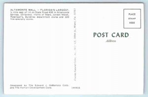 ALTAMONTE SPRINGS, FL Florida ~ ALTAMONTE SHOPPING MALL c1960s Postcard