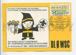 449630 GERMANY 1985 conference scouts Automatenmarken Variable value stamp