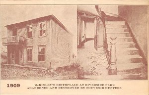 McKinley's birthplace at Riverside Park 1909