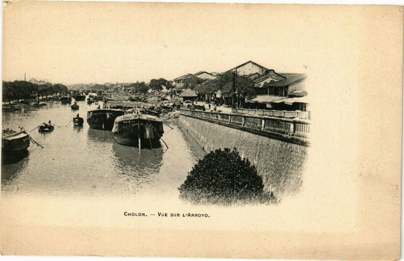 VIETNAM INDOCHINE - Cholon - Vue sur l'Arroyo (190234)