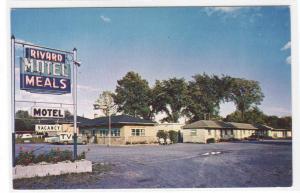 Rivards Motel Ancienne Lorette Quebec City Canada postcard