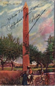 Egypt Heliopolis Obelisk Vintage Postcard C104