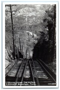 Looking Down The Incline Lookout Mountain Tennessee TN RPPC Photo Postcard