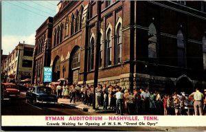 Ryman Auditorium Nashville TN WSM Grand Ole Opry Vintage Postcard G48
