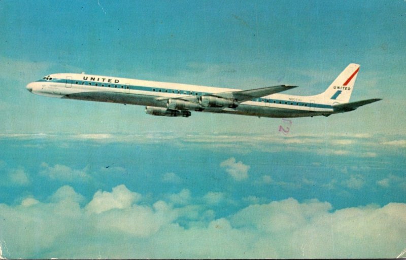 United Airlines Super Dc-8 1975