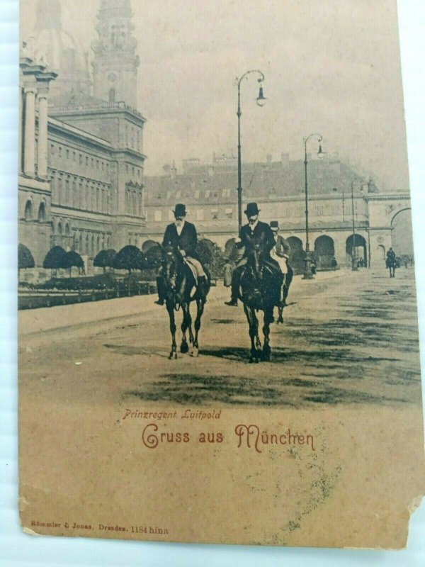 Vintage Postcard Prinzregent Luitpold Gruss aus Munchen Germany