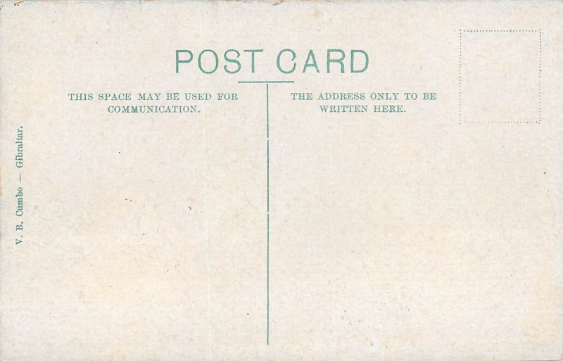 Gibraltar government house old postcard