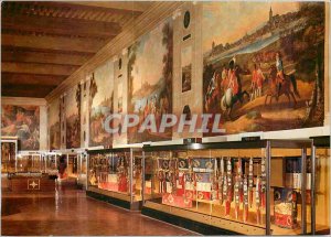 Modern Postcard La Salle Turenne room called Emblems of Paris Museum of the Army