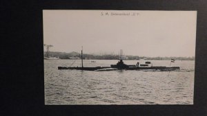 1906 Mint Germany Postcard RPPC S M UBoat U1 Early Naval Submarine