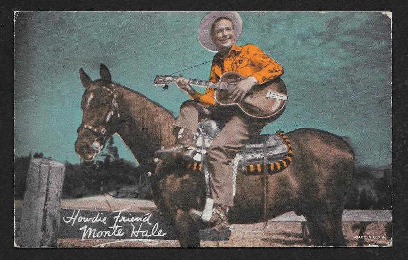 ARCADE CARD Cowboy Entertainer Monte Hale