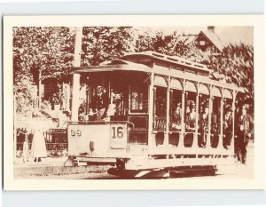 Postcard Electric Trolley 1893 Portland Oregon USA