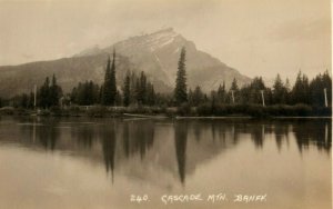 c1920 Cascade Mtn. Banff Canada Byron Harmon Pacfiic Railway RPPC Photo Postcard 