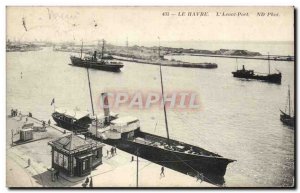 Old Postcard Le Havre L & # 39avant harbor