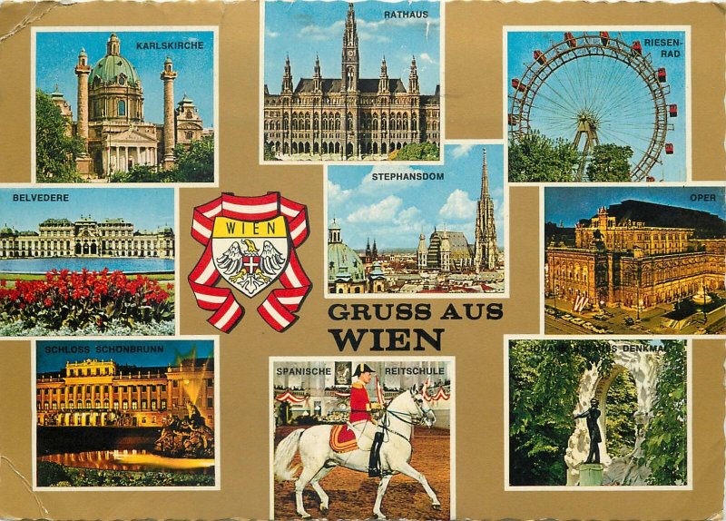 Austria Postcard Vienna multi view