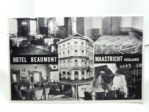 Pair of Hotel Beaumont Cafe Restaurant Maastricht Netherlands Vtg Postcards