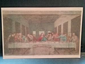 Posctard L'Ultima  Cena (Last Supper)  Leonardo da Vinci reprint.    Z6