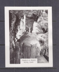 VICTORIA, BUCHAN CAVES, ROYAL CAVE, TEMPLE OF PEACE, c1950 Souvenir Card.