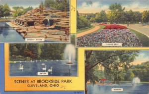 LPS09 CLEVELAND Ohio Brookside Park Views Postcard