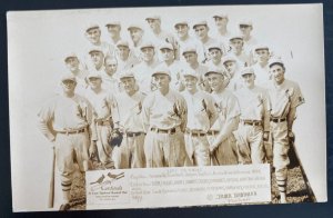 Mint USA Real Picture Postcard Vintage Baseball Team Players Cardinals 1928 