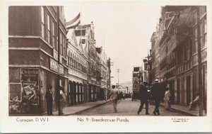 Curacao Breedestraat Punda Curaçao Vintage RPPC 04.09