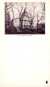 Massachusetts Boston State Capitol Private Mailing Card