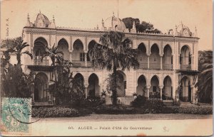 Algeria Algiers People's Palace Alger Palais d'Ete du Gouverneur Postcard C166