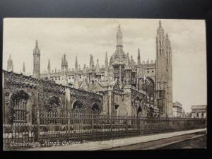 Cambridge: King's College Screen & Gate c1917 by F.Frith & Co. No.26497