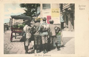 Germany Berliner Typen 100 Mark Beichnung Reading Posted, Postcard.