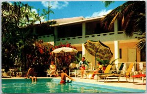 1958 Swimming Pool Pilot House Club Nassau In The Bahamas Posted Postcard