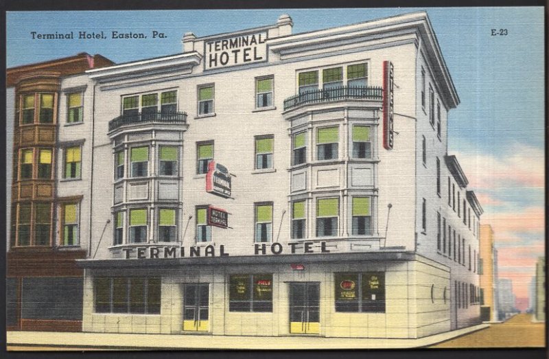 Pennsylvania EASTON Terminal Hotel - Linen