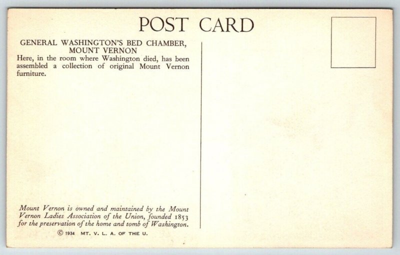 George Washington - Mount Vernon - Virginia - Postcard