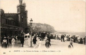 CPA DIEPPE La Terrasse du Casino-L'Heure du Concert (416319)