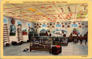 Two Linen Postcards Old Territorial Prison Ruins and Museum Yuma Arizona~2719