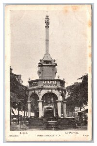 Le Perron Monument Liège Belgium UNP UDB Postcard V23