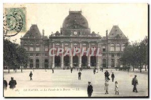 Old Postcard Le Havre The Facade of the Stock Exchange